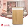 Home Basics Rectangular Bamboo Hamper, Natural BH45096